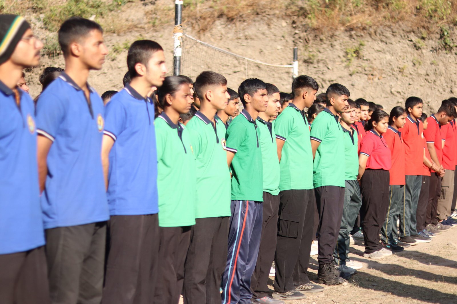 Cadets Drill and Morning Parade Assembly with Himalayan Backdrop
